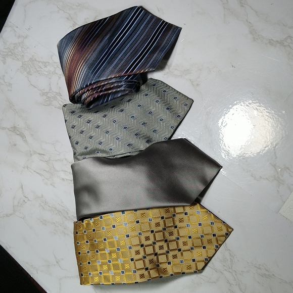 Silk Tie lot Geoffrey Beene Joseph Abboud - Picture 2 of 10
